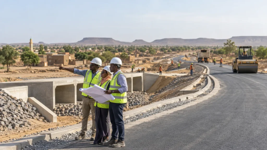Students learning together in Niger