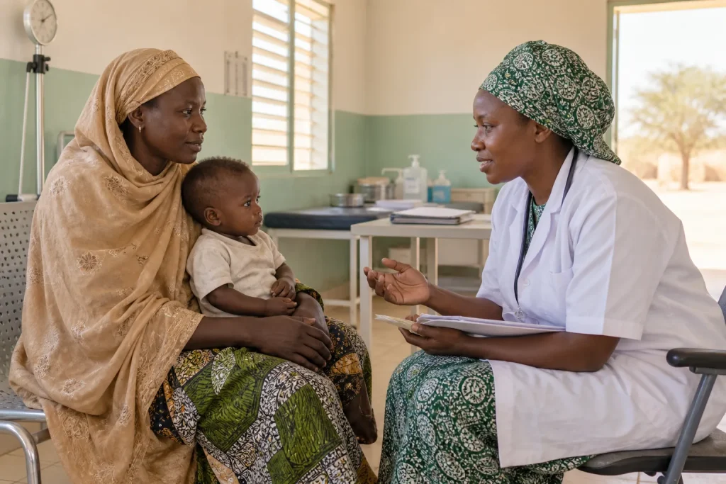 Community support distribution in Niger